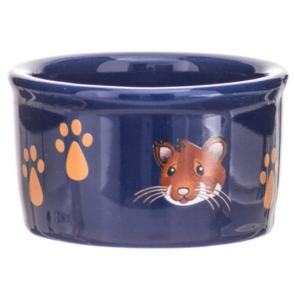 Kaytee Paw Print & Hamster Face Crock - 1 count