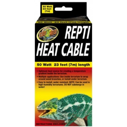 Zoo Med Repti Heat Cable - 50 watt (23'L)